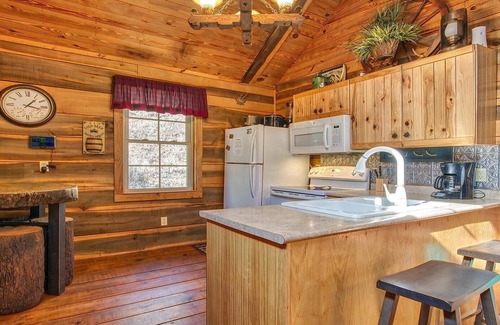 Maggie Valley Cabin | Roughin' it - Secluded, Rustic 2 Bedroom/1 Bath Mountain Cabin with Hot Tub