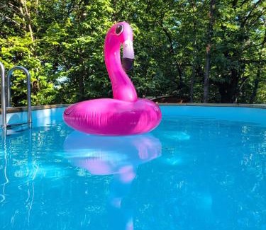 Valgorge Other | Roulotte la bleuet avec piscine