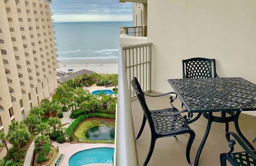 Arcadian Shores Apartment | Royale Palms 1005H Oceanview Studio w/Pool & Beach