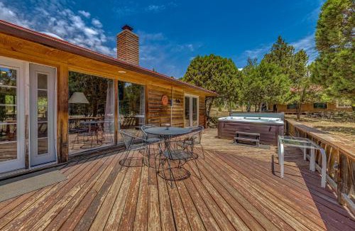 Alto House | Rustic Alto Cabin with Hot Tub, Deck and Fireplace!
