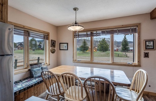 Clark Ski Chalet | Rustic but comfortable mountain cabin with large porch and gorgeous scenery.