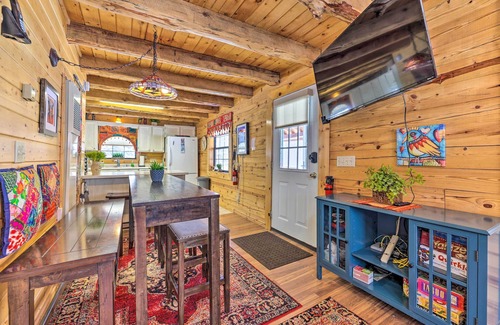 Meadow View Heights Cabin | Rustic Duck Creek Village Cabin w/Fire Pit!