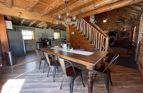 Saratoga Springs Cabin | Rustic Log Cabin on private horse farm!