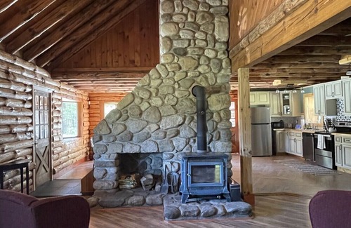 Saratoga Springs Cabin | Rustic Log Cabin on private horse farm!