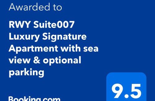 Plymouth Apartment | RWY Suite007 Luxury Signature Apartment with sea view & optional parking