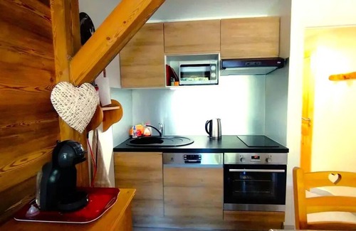 Puy-Saint-Vincent Apartment | Saint Roch Residence - Pleasant Studio 4 People near the slopes+ Cabin