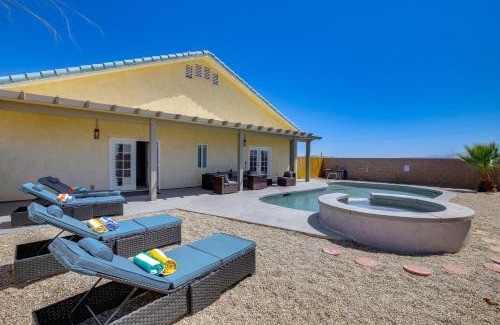 Desert Hot Springs House | Saltwater Pool, Spa and Fire Pit Home with Mtn Views!