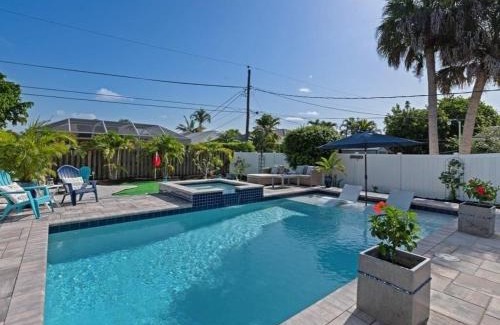 Naples Park House | Sanctuary Home Naples-Luxury Beach House with Private Pool and Oasis!