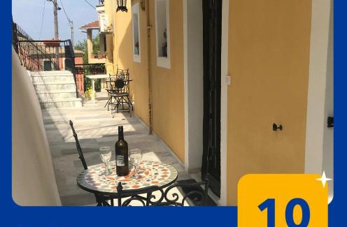 Pelekas Apartment | Schönes Familienappartement in Pelekas, Corfu mit Meerblick