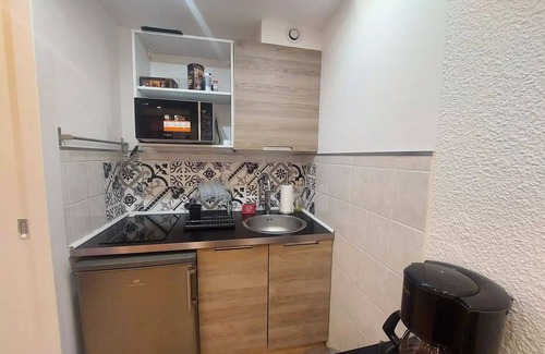 Mont-de-Lans Apartment | Schönes renoviertes Studio in der Nähe von Liften und Geschäften