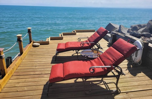 East Tawas Apartment | Schmidt's Cove - Incredible Private Lakefront Studio Apartment on Lake Huron!