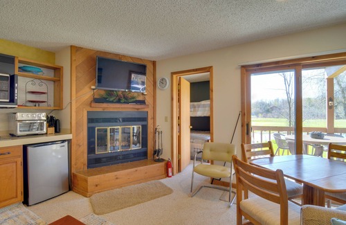 Mancelona Condo | Schuss Mountain Resort Condo: Steps to Golf!