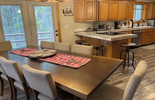 Island Park Cabin | Scruffy Bear Lodge on Bills Island near Yellowstone-Lake access/pines/ATV trails