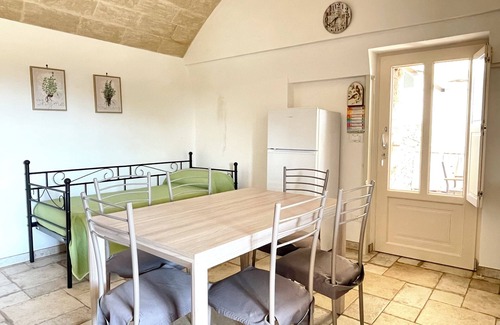 Marina di Felloniche House | Sea view trullo with heated whirlpool