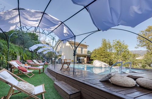 Rapallo Villa | Sea Villa Macera - Pool, Gym, Golf, Chef, Outdoor Dining & BBQ by Resté Italy