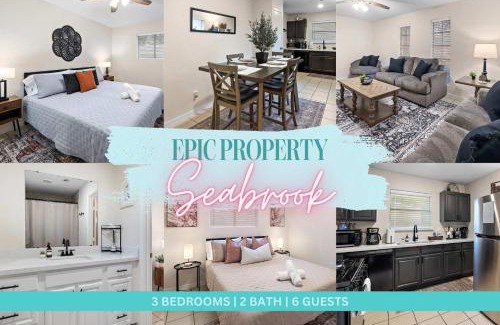 El Lago House | Seabrook Sanctuary Cozy 3BR Home Perfect for Families Privacy & Comfort Galore