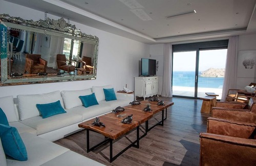 Kounelion Villa | Seafront Private Villa with a heated pool