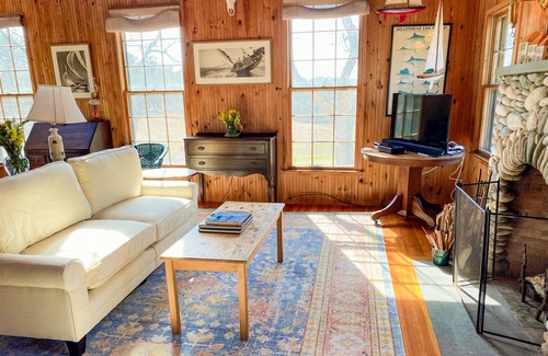 Edgartown House | Secluded Cottage on Several Private Acres, Deck, Fireplace, Walk to Beach!