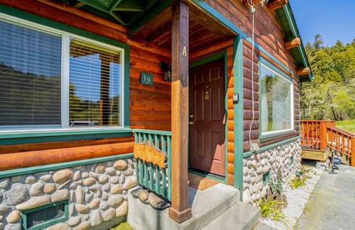 Orick House | Secluded Home w/Mountain Views, Private Deck, W/D, Gas Grill, and Shared Firepit