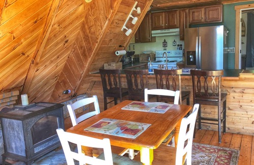 Butler Ski Chalet | Secluded LAKEFRONT Chalet: 2.8acres, Dock, Kayaks and Canoe, Pet Friendly, Wifi