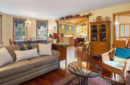 Fennville Cottage | Secluded lakefront cottage with sweeping views, huge deck, washer/dryer, & WiFi