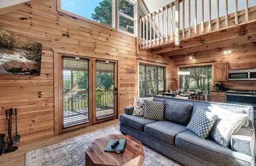 Townsend Cabin | Secluded, renovated, cabin with gorgeous mountain views, firepit, hot tub