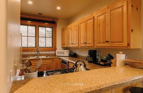 Mountain Village Cabin | See Forever Cabin by InvitedHome | Deck, Ski Valet, Peaks Pool, Hot Tub, Gym