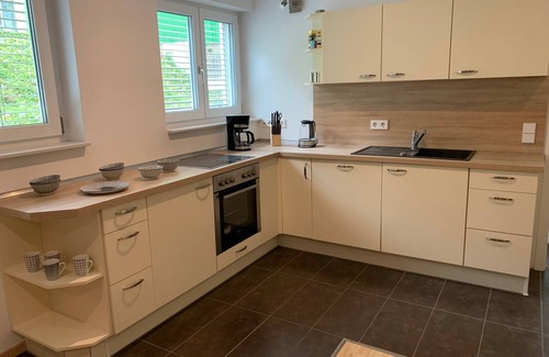 Langenargen Apartment | SeeVital vacation apartment - 4 minutes to Lake Constance. Quiet location with terrace.