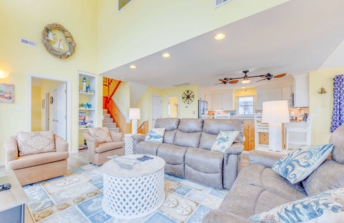 Wind Over Waves House | Semi-Oceanfront Home w/Private Pool, Hot Tub, Windsports Access, and Game Room