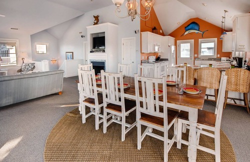 Wind Over Waves House | Semi-Soundfront Dog Friendly 7 Bedroom w/Pool, Hot Tub & Game Room