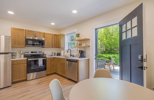 Ellsworth Apartment | Serene 2-bedroom apartment with WiFi in Ellsworth with a backyard stream.