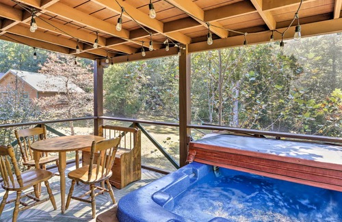 Ellijay Cabin | Serene Ellijay Escape w/ Fire Pit & Hot Tub!