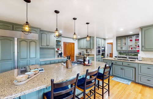 Grass Valley House | Serene retreat with pool, hot tub, basketball court, wood fireplace, & gas grill