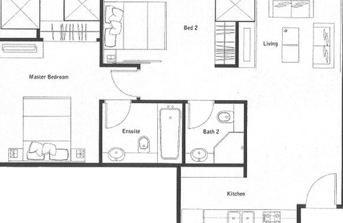 Yan Nawa Apartment | Serviced 2 Bed Sky Villa with View, Pool and BTS