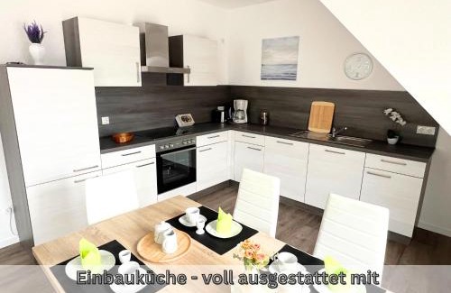 Papenburg Apartment | Serviced Apartment " Nautilus " Papenburg Großer Balkon Einbauküche Neubau 74 qm Free Wifi 2 Schlafzimmer