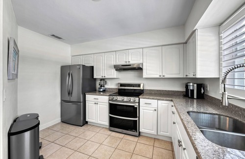 Siesta Key Village House | Siesta Key Waterfront Oasis - Heated Pool, Dock, Walk to Village & Beach