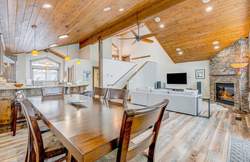 Truckee House | Six-story home among the pines with multiple fireplaces, decks & pool table