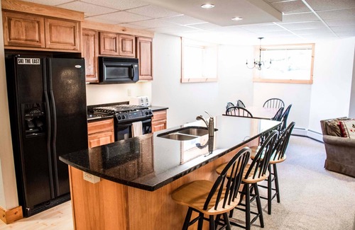 North Troy Condo | Ski in/Ski out 2 Bedroom Directly on Grammy Jay Run