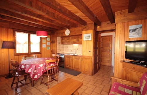 Les Saisies Apartment | Ski-in/ski-out & foot of the slopes, Ground floor, view ski slopes, balcony, tv, ski locker, 32m²