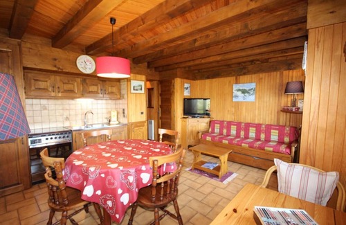 Les Saisies Apartment | Ski-in/ski-out & foot of the slopes, Ground floor, view ski slopes, balcony, tv, ski locker, 32m²