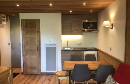 Meribel-Mottaret Apartment | SKIS ON FOOTS-WIFI- GARAGE (optional) -NICE VIEW-2 ROOMS