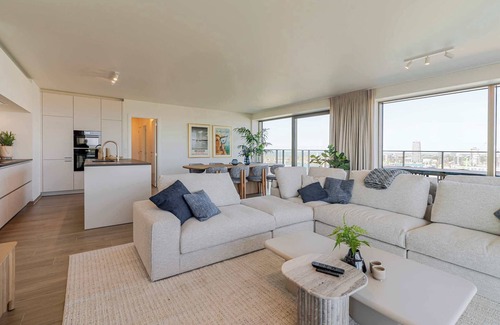Ostend City Centre Apartment | Sky Tower II Modern SeaStay with Panoramic Views