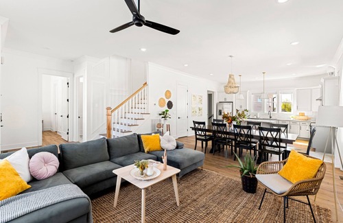 North Nashville House | Skyline Views! Rooftop Deck, Hot Tub & Game Room!