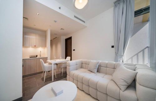 Nad Al Sheba Apartment | Sleek and Stylish 1 Bed in The Crest Sobha Hartland