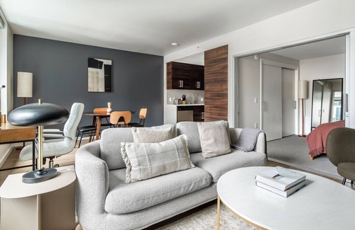 Civic Center Apartment | Sleek Hayes Valley 1BR w/On-Site Retail, Yoga & Dining, by Blueground