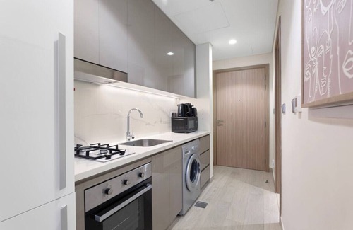 Nad Al Sheba Apartment | Sleek Studio Apartment in Azizi Riviera- Suiteable