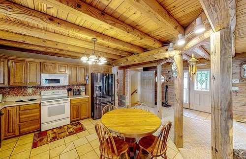 Leesville House | Snowbird-friendly house with lake view, fireplace, & W/D - dogs OK