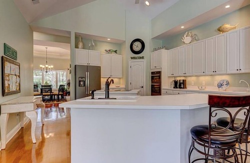 Palmetto Dunes House | Something for everyone- private pool on the water and pool table!
