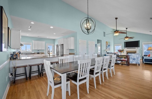 Emerald Isle House | Soul Shine - water views, heated pool, hot tub, pet friendly, elevator