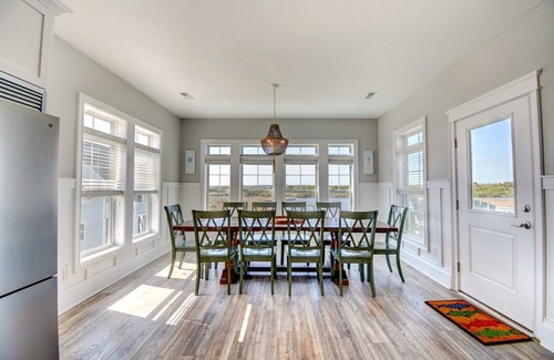 North Topsail Beach House | "Sounds Beachy" Soundfront/Oceanview 8 Bedroom - Pool, Hot Tub, Elevator, Dock